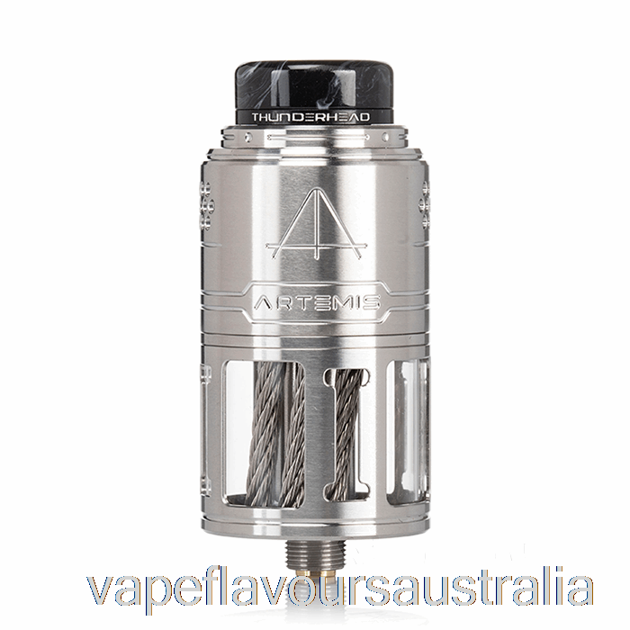 Vape Nicotine Australia Thunderhead Creations Artemis V2 Top Coiler 25mm RDTA Silver